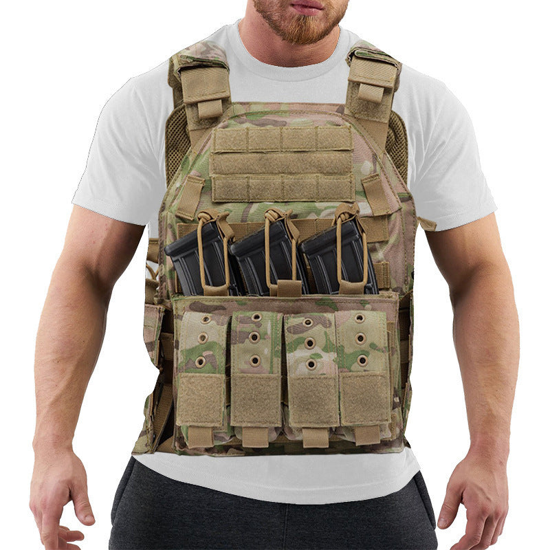 3D Digital Printing Men's Short Sleeve