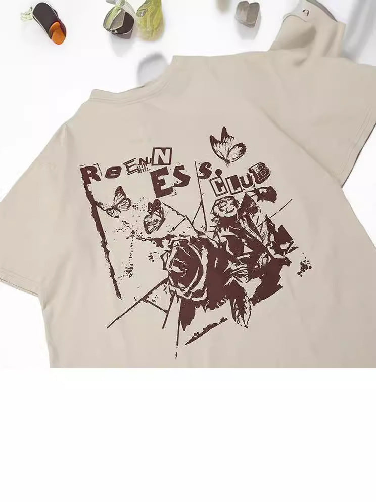 Men's And Women's Trendy Round Neck T-shirt