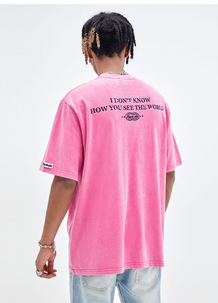 Retro Street Fashion Brand Men's Clothing Short Sleeve