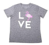 Love pineapple print gray short sleeve