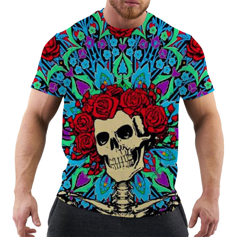 3D Digital Printing Men's Short Sleeve