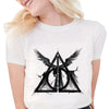 Angel Feather Letter Print Men's and Women's Round Neck T-Shirt