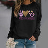 Pattern Printing Long-Sleeved Round Neck Sweater Women