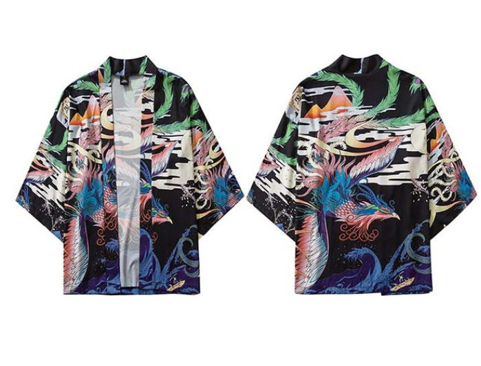 Tang Suit Robe Loose Three-quarter Sleeve Thin Shirt