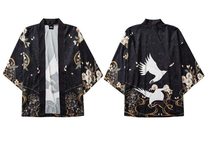 Tang Suit Robe Loose Three-quarter Sleeve Thin Shirt