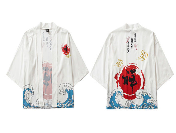 Tang Suit Robe Loose Three-quarter Sleeve Thin Shirt