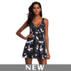 European And American Conservative One-piece Slit Ladies Swimsuit