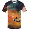 Printed T-shirt European And American Men's Round Neck Short Sleeve
