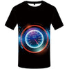 Printed T-shirt European And American Men's Round Neck Short Sleeve
