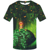 Printed T-shirt European And American Men's Round Neck Short Sleeve
