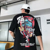 Harajuku Port Style Five-point Sleeve T-shirt
