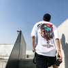 Harajuku Port Style Five-point Sleeve T-shirt