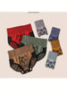 Women's Underwear 6 Pack Cat Print Cute Comfortable Breathable Women's Underwear Full Coverage High Waist Hip Lift Seamless High Elastic Women's Underwear