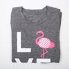 Love pineapple print gray short sleeve