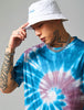 Irregular color twist thread tie-dye short sleeve