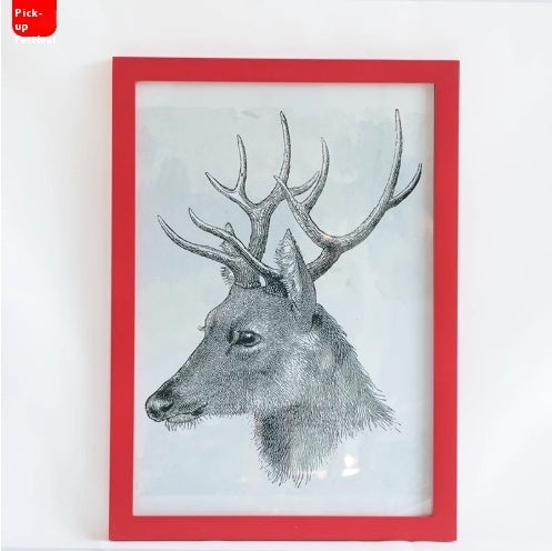 Rectangular Solid Wood Photo Frame Photo Wall Wall Hanging Table Wooden Picture Frame