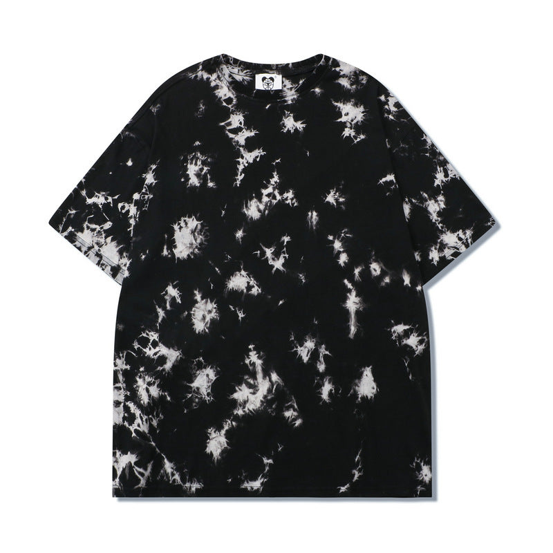 Hip Hop T-Shirt Striped Swirl Half Sleeves