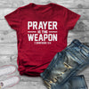 Prayer Is The Weapon Graphic Women's Short Sleeve