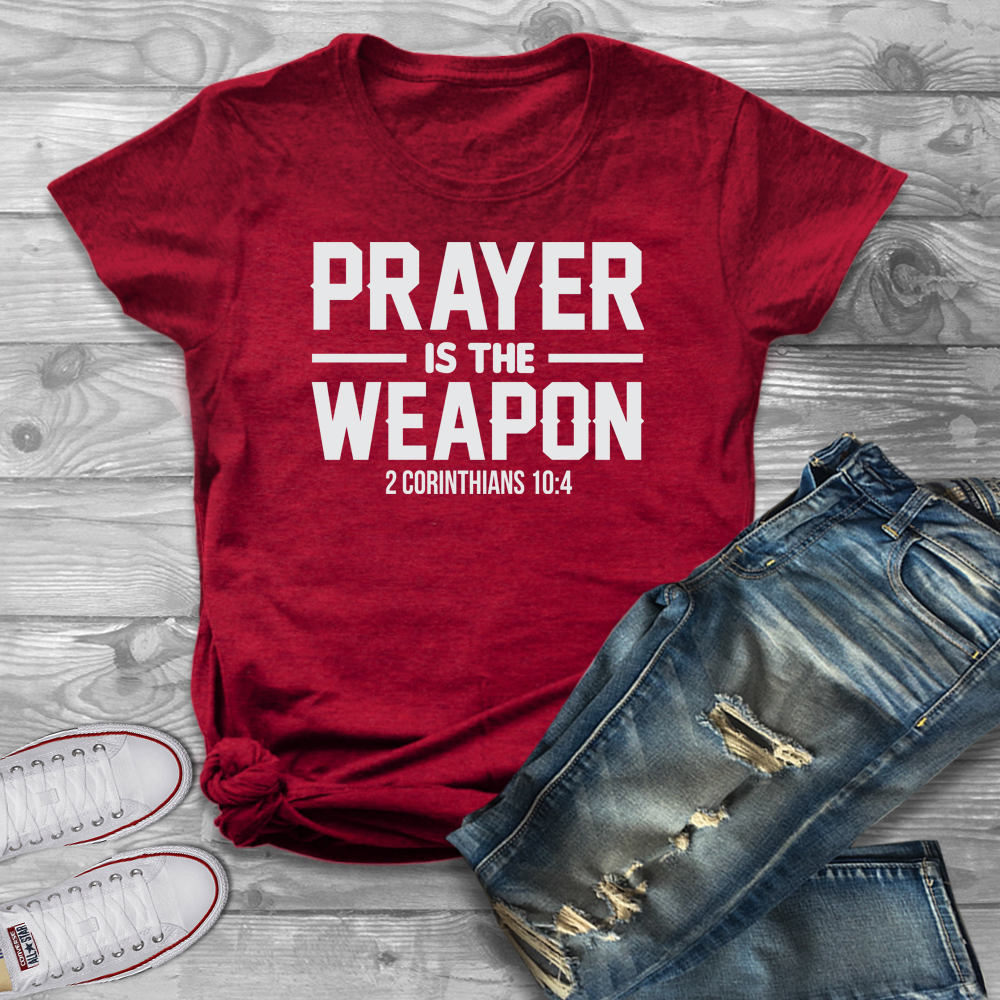 Prayer Is The Weapon Graphic Women's Short Sleeve