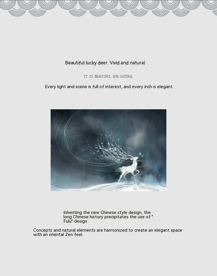 Led Wall Lamp New Chinese Style Wall Painting Simple Lamps
