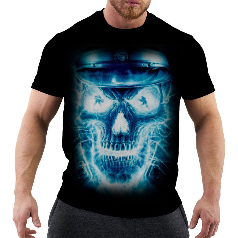 3D Digital Printing Men's Short Sleeve