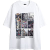 City Landscape Printed Short-sleeved T-shirt Men