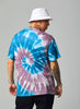 Irregular color twist thread tie-dye short sleeve