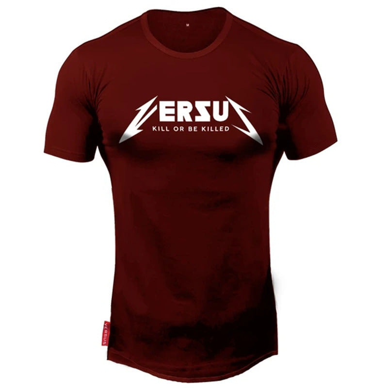 Men's Sports Short Sleeve T-Shirt Running Training Pullover