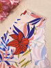 6-Pack Elegant Floral Print Women's Briefs, Seamless Knit Nylon Underwear with Wave Trim, Mid-Waist, Quick-Dry, Yoga & Dance Comfort Fit Panties