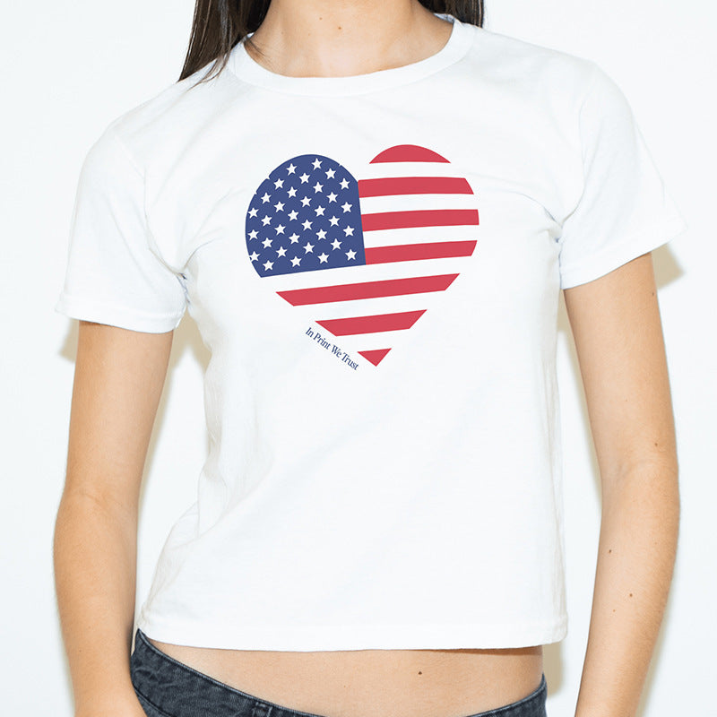 Slim-fit Sexy Gothic Cropped T-shirt