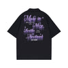 High Street Dark Letter Puff Print Short Sleeve