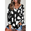 Loose long sleeve printed T-Shirt Top