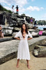 European and American foreign trade FP beach resort openwork lace stitching dress