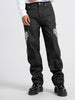 1 Pair, Skull Embroidery Original Color Jeans Street Trend Retro HIPHOP Straight Tube Skateboard Street Dance Hip-hop Jeans