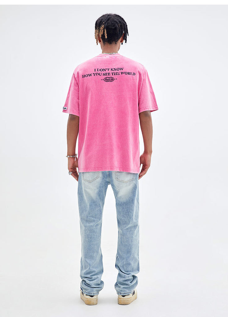 Retro Street Fashion Brand Men's Clothing Short Sleeve