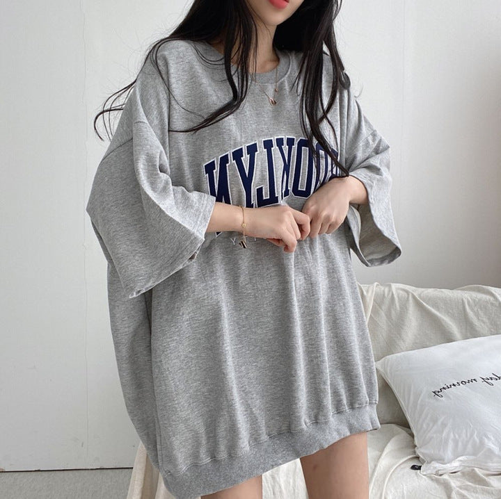 Women's Cotton Summer Loose Short Sleeves T-shirt