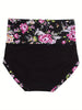 5 pieces of autumn and winter underwear high waist comfortable underwear thermal underwear Chinese flower underwear