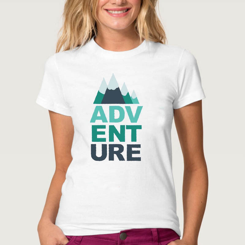 Round neck short sleeve T-shirt