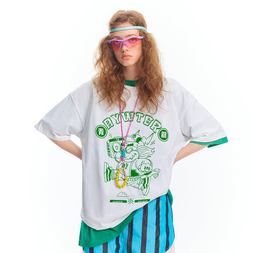 Blue Dragon Printed T-shirt For Men And Women