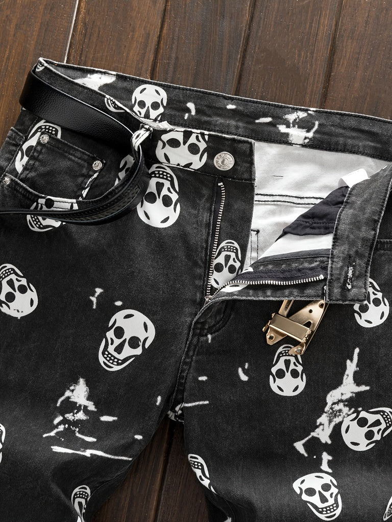 Men's Casual Nightclub Hip-hop Style Versatile Street Style Personalized Printed Comfortable Pants