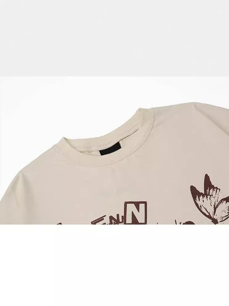 Men's And Women's Trendy Round Neck T-shirt