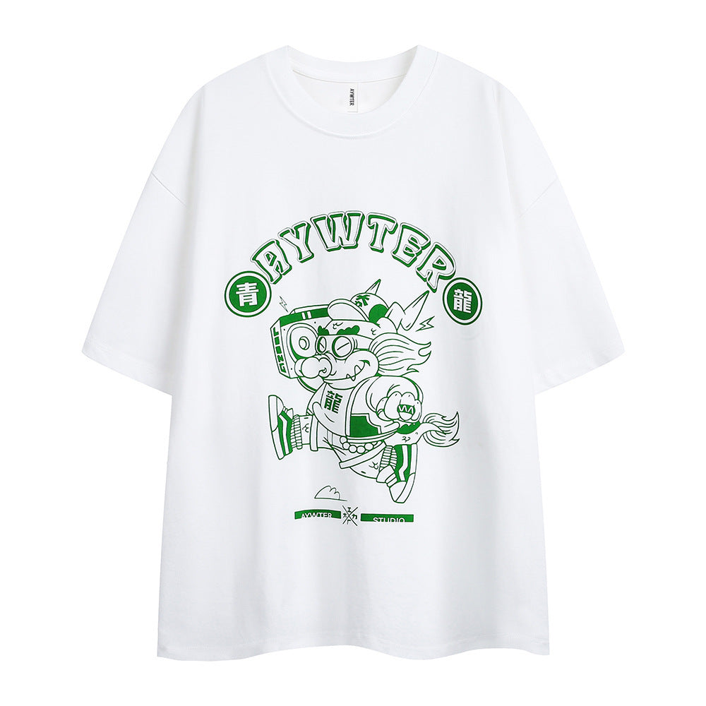 Blue Dragon Printed T-shirt For Men And Women