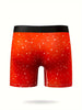 Men's Festive Christmas Boxer Briefs - Breathable, Comfort-Fit with Fun Digital Print Design, Stretchy Polyester Blend