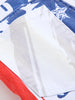 1pc Men'S American Flag Print Skinny Faux Denim, Cotton Blend, Medium Stretch, All-Season Street Style, Zipper Fly, Woven Faux Denim Pants for Teens