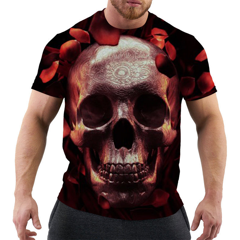 3D Digital Printing Men's Short Sleeve