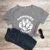 Casual Print Crew Neck Short Sleeve Slim Fit T-Shirt Top