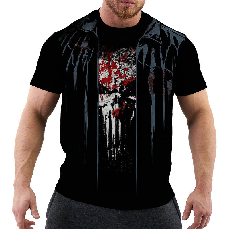 3D Digital Printing Men's Short Sleeve