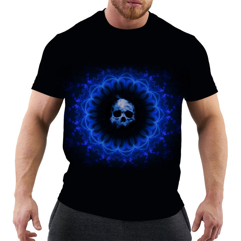 3D Digital Printing Men's Short Sleeve