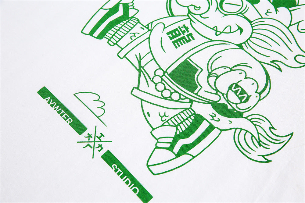 Blue Dragon Printed T-shirt For Men And Women