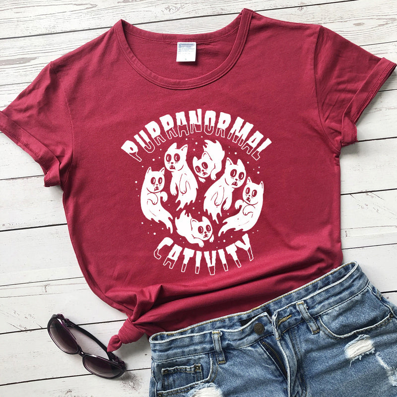 Casual Print Crew Neck Short Sleeve Slim Fit T-Shirt Top